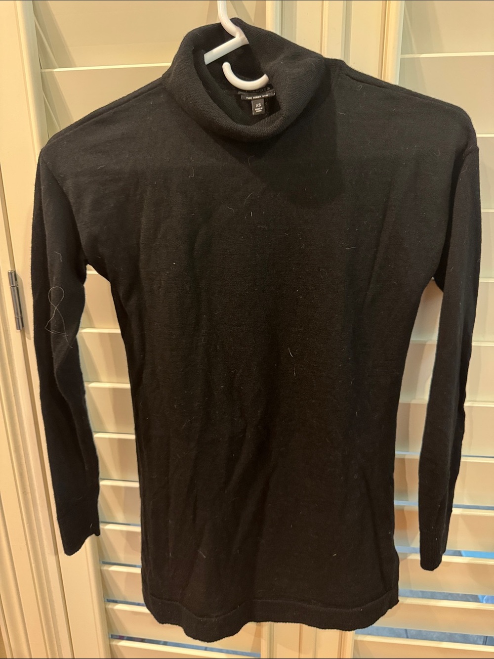 Talbots Black Turtleneck Sweater - Slim Fit